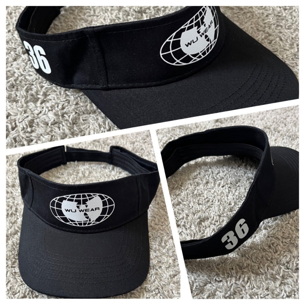 🔴Wu-Tang Hat Visor Wu Wear Logo Black White Final Chamber Rza Gza